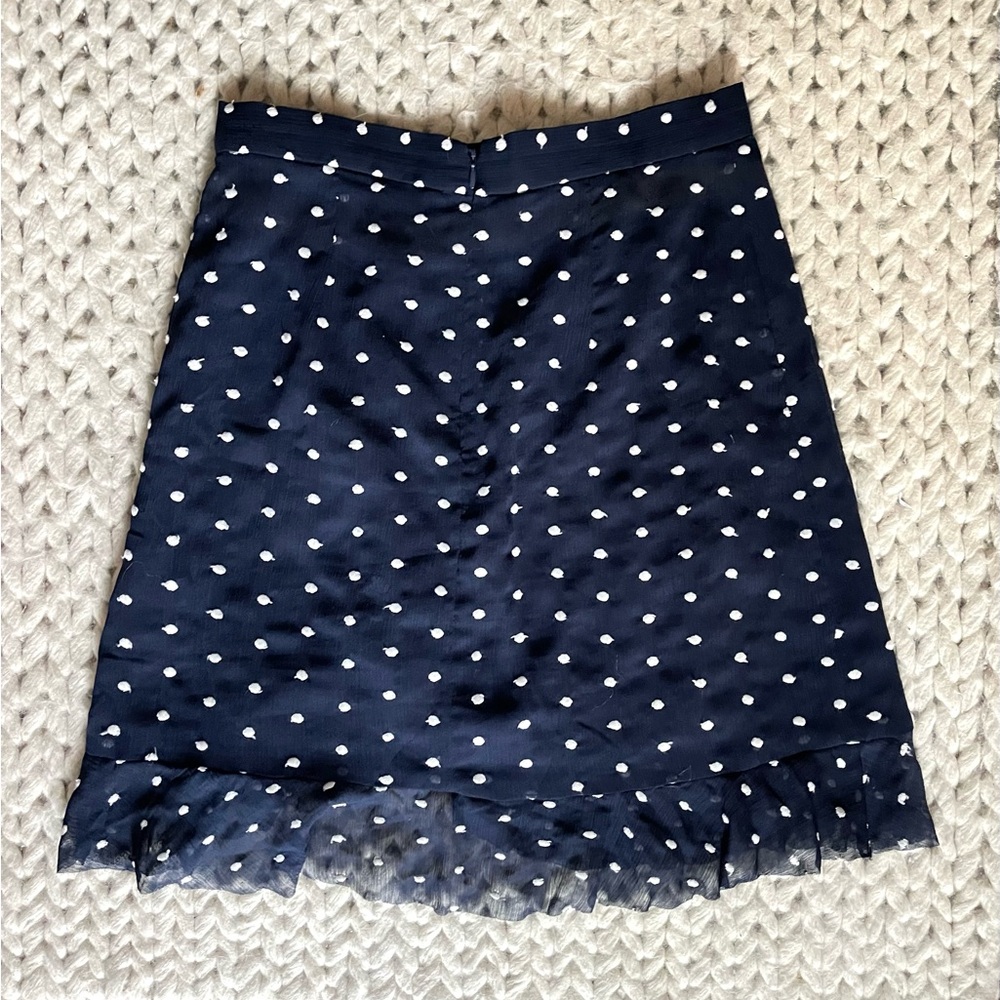 Hutch for Anthropologie Navy Polka Dot Women's Skirt - Picture 2 of 5
